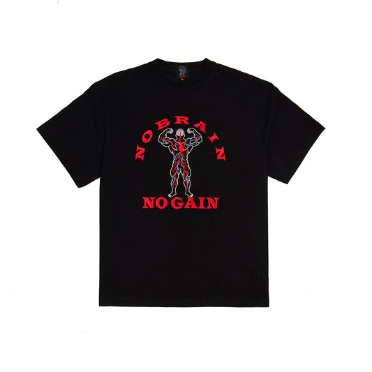 KOFGYM x DM8 : No Brain No Gain 刺繡 Tee (Black) Lifting Ver.