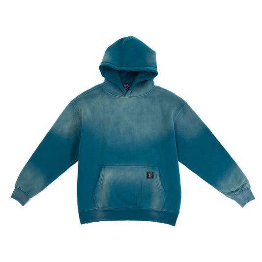 Jade Monster Hoodie Washed Teal