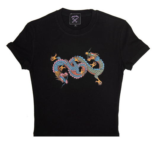 DM8 x Tattooerjan8 : “Why The Rush?”本是同根生 Baby Tee Black