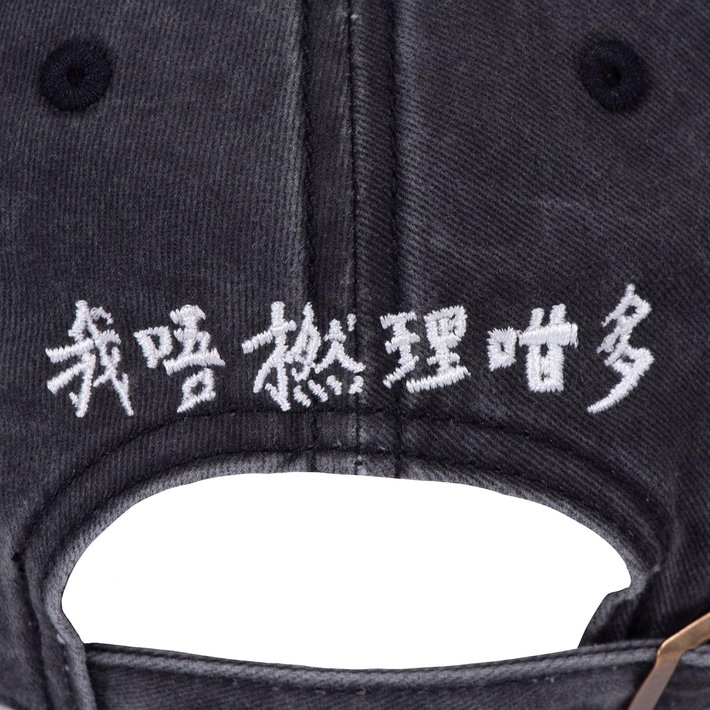 I Dont Give A Fuck Cap Washed Black