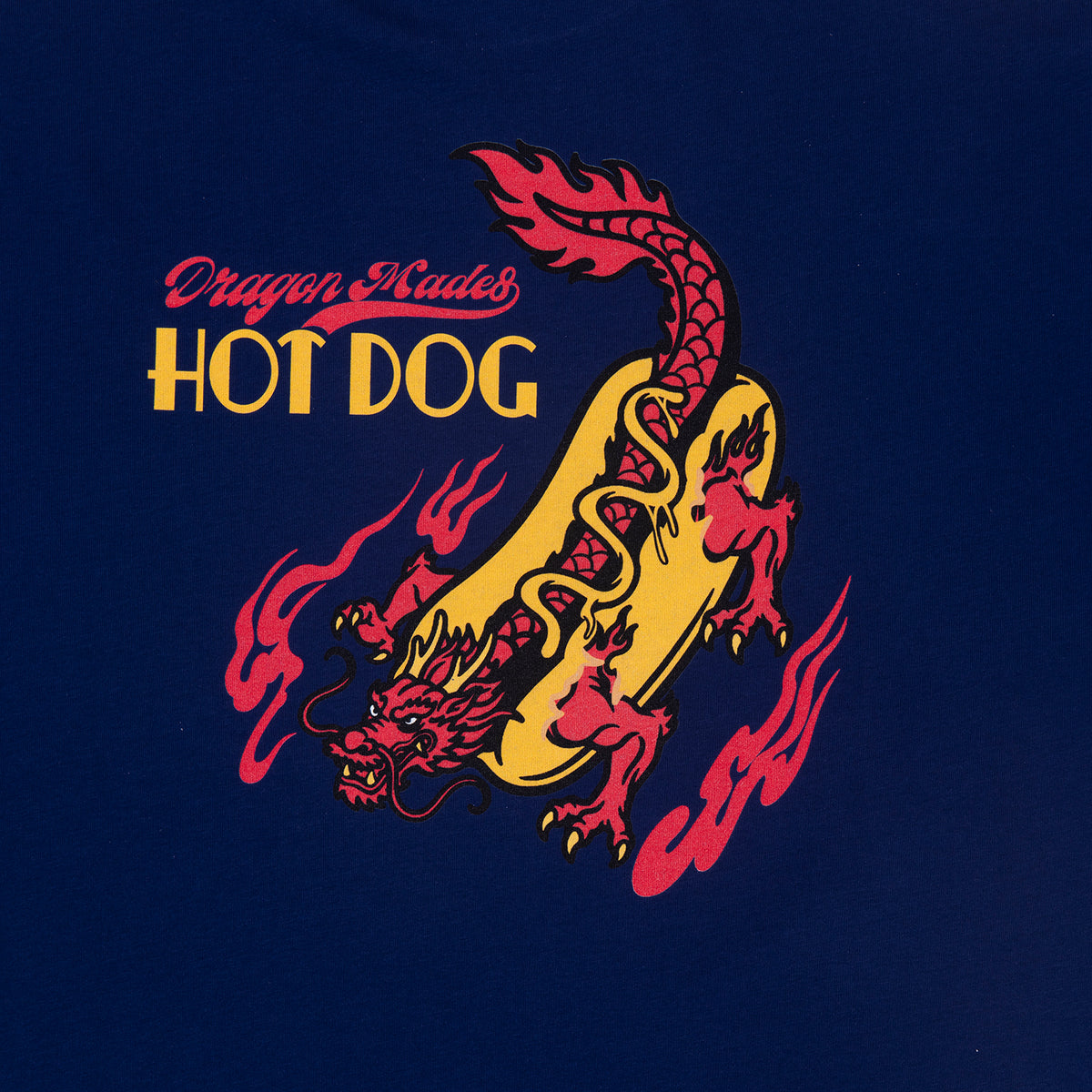 Hot Dog Tee Blue