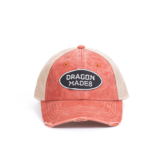 Logo Mesh Cap Washed Orange