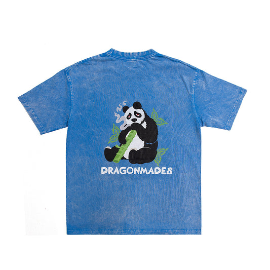 Panda Tee Washed Blue