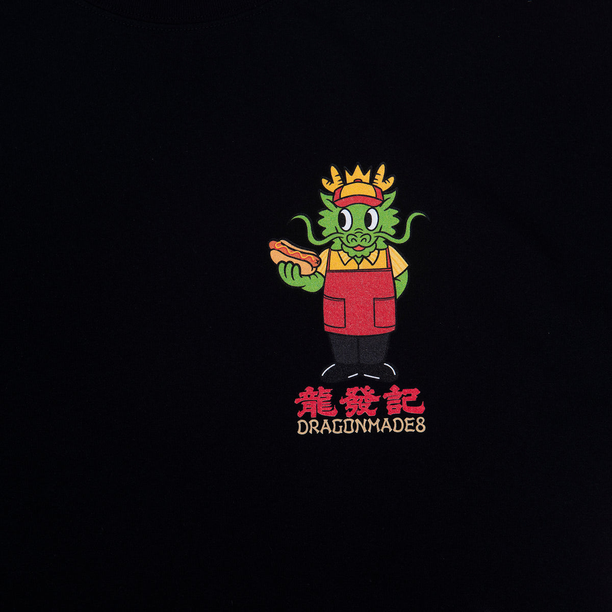 Hot Dog Tee Black