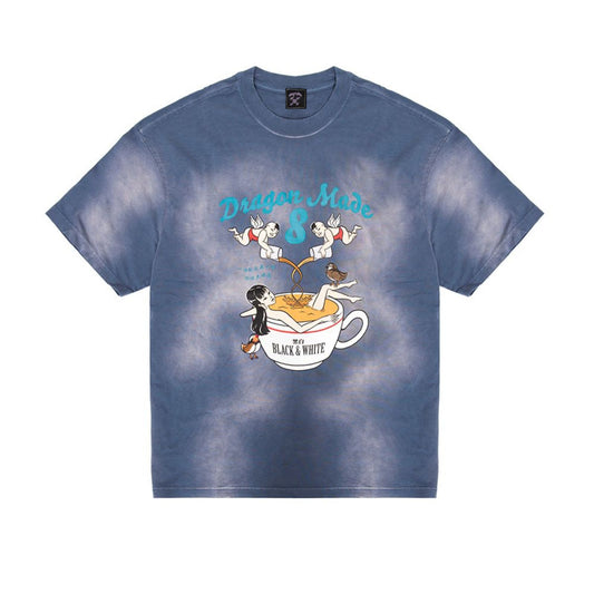 Coffee With Tea Tee Washed Blue