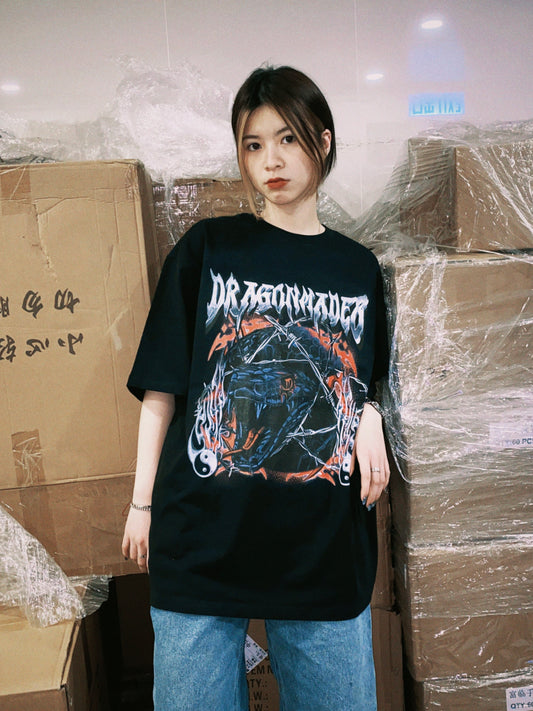 Year Of Snake Tee Black