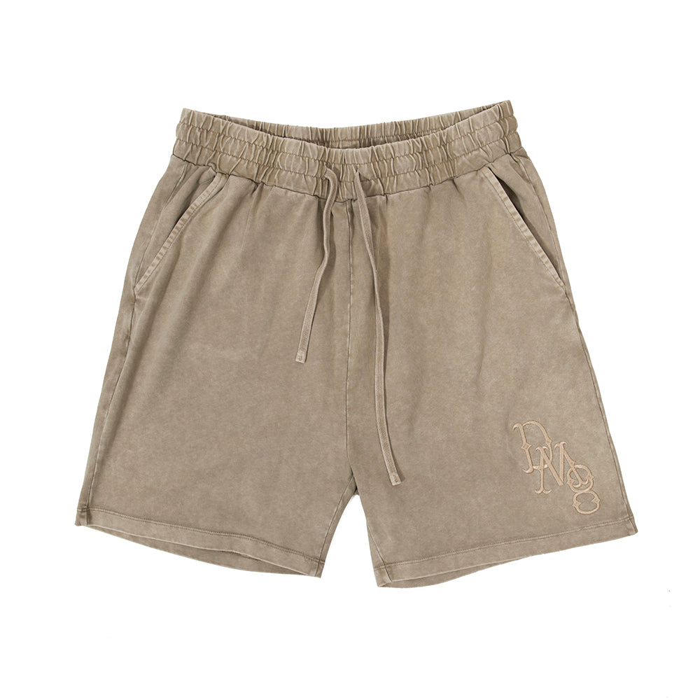 DM8 Embroidery Shorts Vintage Khaki