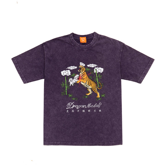 虎落平陽被犬欺 Tee Washed Purple