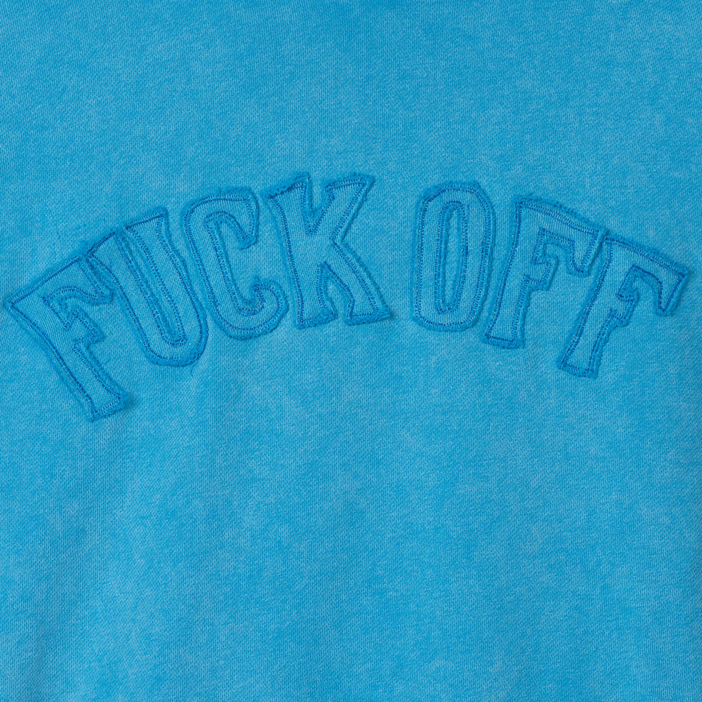 F*ck Off Hoodie Washed Sky Blue