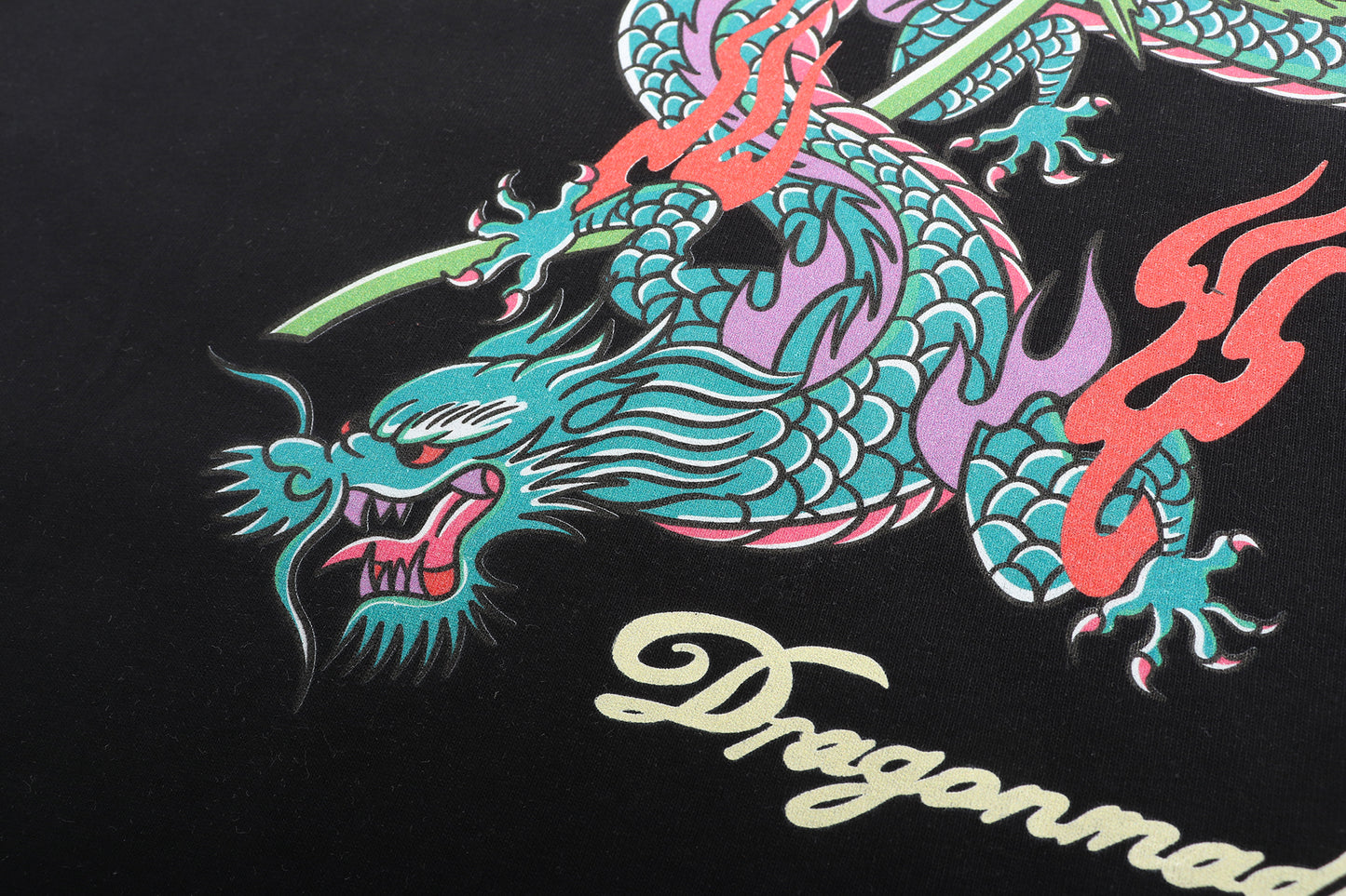 Marijuana Dragon Tee Black