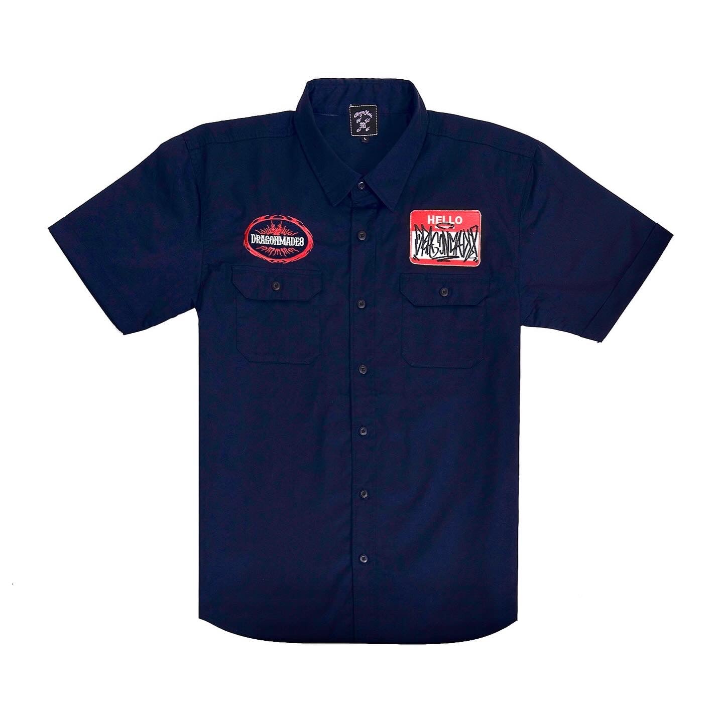 和平麵包自由 Worker Shirt Dark Navy
