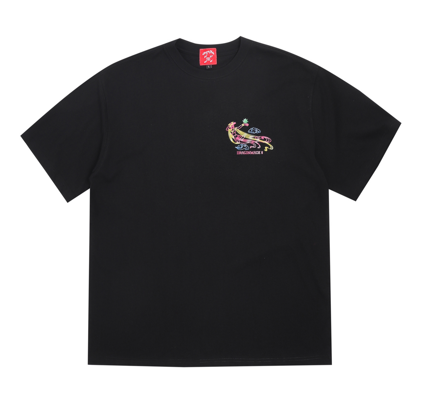 粉色太平 Neon Dragon Tee Black