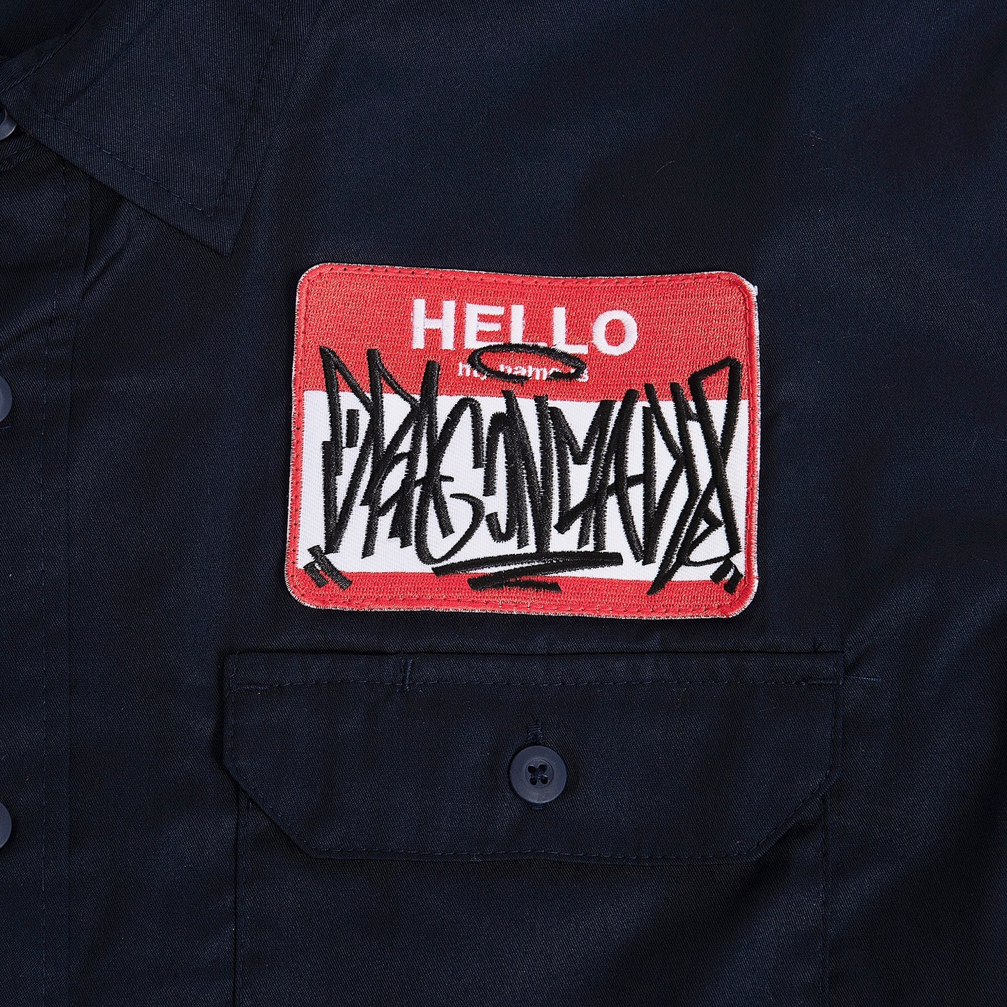 和平麵包自由 Worker Shirt Dark Navy