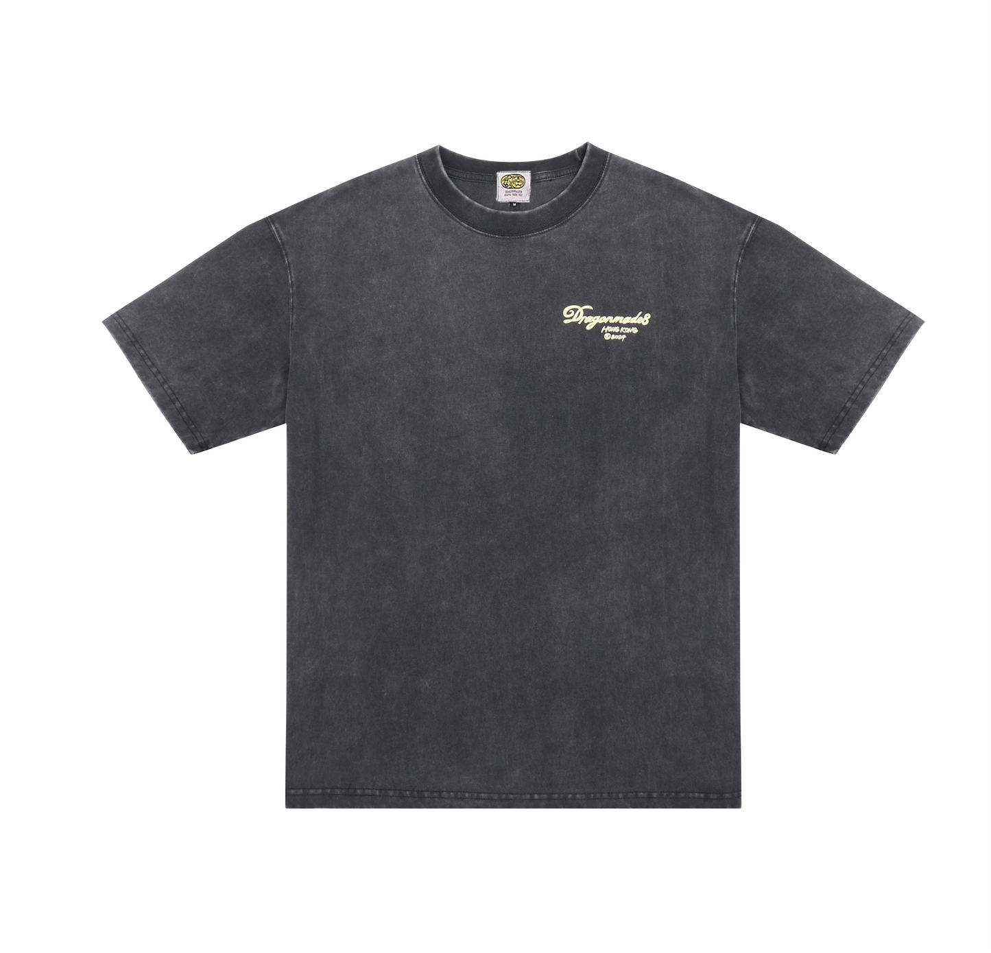 Rose Dragon Tee Washed Black