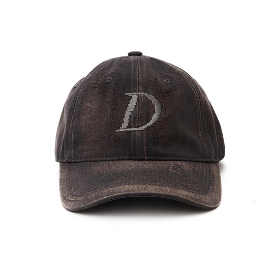 Distressed D Cap Grey