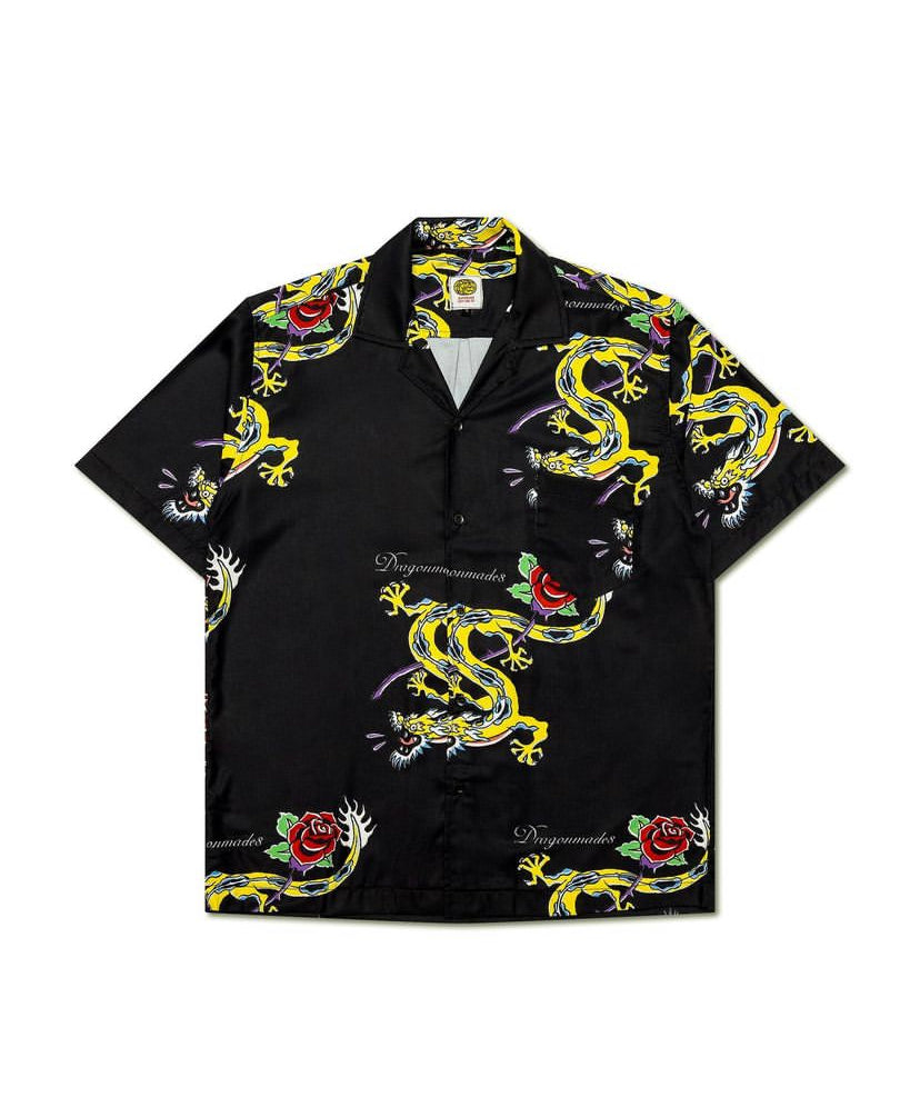 黃琮 Rose Dragon Shirt Black
