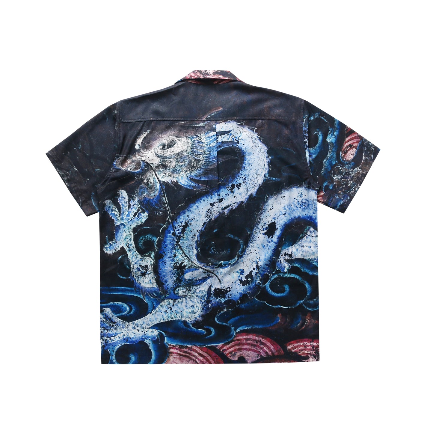 琅玕 Wave Dragon Shirt Black