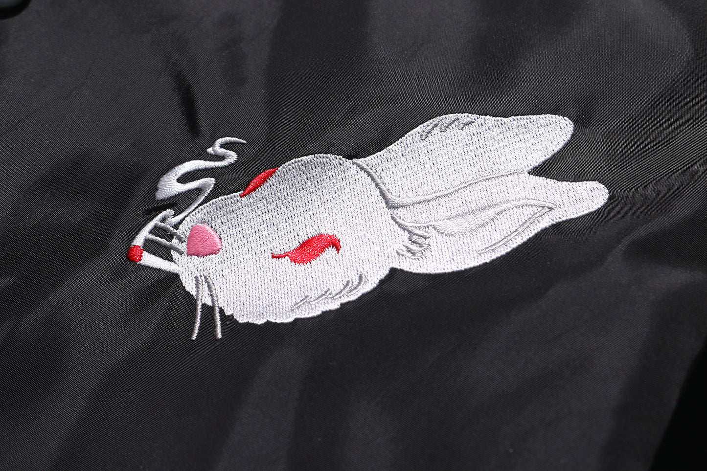 Bunny Girl  Embroidery Coach Jacket